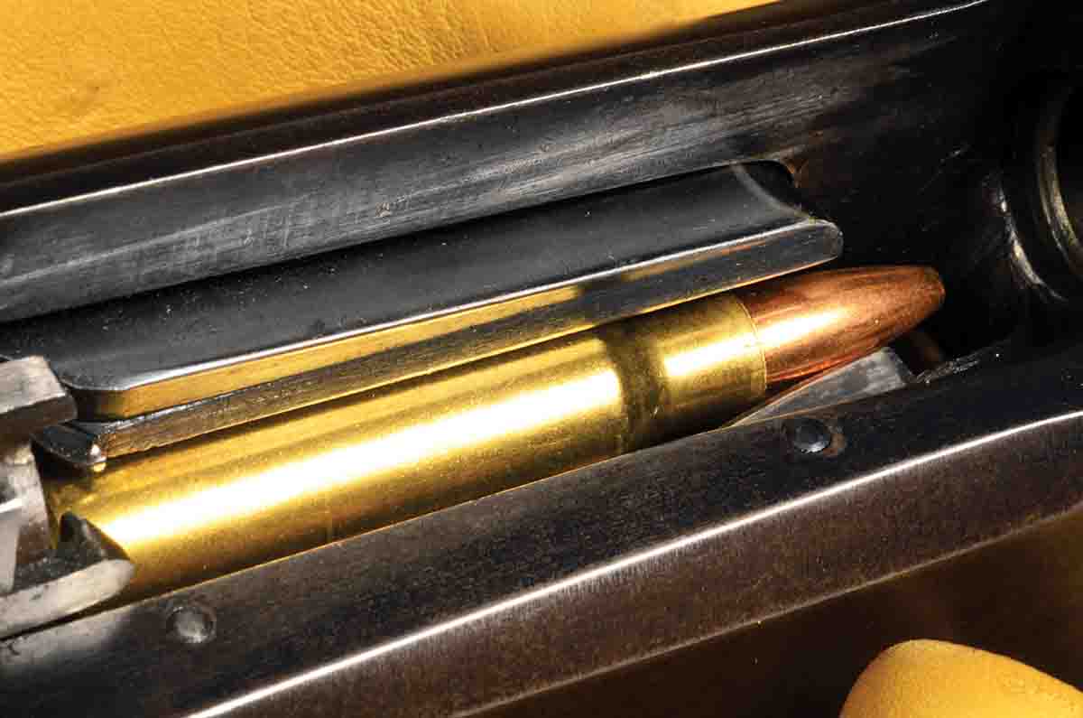 The rotary magazine in the Savage Model 1899 limited the overall cartridge length of the .250-3000 to 2.5 inches.